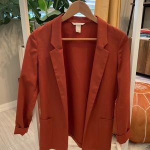 H&M Burnt Orange Lightweight Blazer